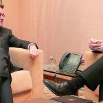 Artur Mas y Xavier Trias durante la reunión mantenida ayer