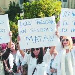 Manifestacion de medicos internos y residentes.