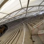 Parte de la cubierta desplomada en Las Ventas