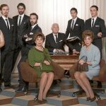 De izda. a dcha., Inma Cuevas, Daniel Pérez Prada, Víctor Dupla, Pepe Ocio, Maribel Luis, Francisco Olmo, Manuel Castillo, Rocío Calvo, Francisco Boira y Rocío Muñoz-Cobo, los protagonistas de «MBIG»