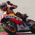 Marc Márquez llegó primero a final de recta.