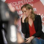 Tania Sánchez en el acto de cierre de campaña de las primarias de IU