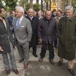 Víctor Puerto, El Viti, Curro Romero y Espartaco, en el acto celebrado esta mañana