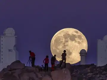 La superluna fotografiada por el IAC La superluna fotografiada por el IAC