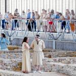 Representación teatral en la Villa Romana de Almenara-Puras