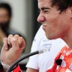 Nico Terol tras conseguir la pole en Moto2
