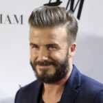 David Beckham hoy durante el acto en Madrid para H&M.