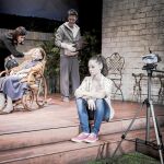 De izda. a dcha., Luisa Martín, Alicia Hermida, Ramón Esquinas y Elena Rivera, en la obra