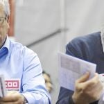 Toxo y Méndez no han parado de protestar y manifestarse este año