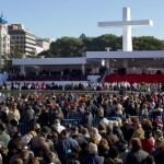 Los fieles asisten a la festividad de la Sagrada Familia
