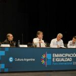Mesa del Foro Internacional por la Emancipación y la Igualdad