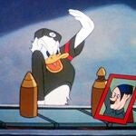 Fotograma de «El rostro del Führer», un momento clave en la historia de Disney