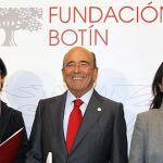 Paloma, Emilio y Carmen Botín.