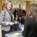 Sonia Gumpert procedía a votar el pasado martes, 18 de diciembre