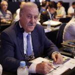 El director técnico de la selección española de fútbol, Vicente del Bosque, asiste a un seminario en Costa de Sauípe, Bahia (Brasil