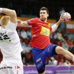 El jugador de la selección española de balonmano, Alex Dujshebaev