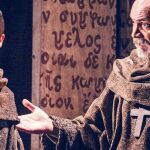 Juan José Ballesta (Adso) y Juan Fernández (Fray Guillermo), en la obra