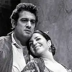 Plácido Domingo y Teresa Berganza, en la «Carmen» que dirigió Abbado en 1977