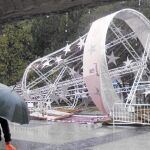 No hubo heridos por la caída de los abetos de luces ni por otros incidentes causados por el viento
