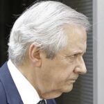 El abogado de Luís Bárcenas, el exjuez y abogado Javier Gómez de Liaño, a su salida de la Audiencia Nacional, en una imagen de archivo.