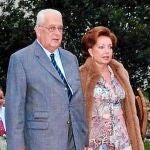 El duque de Württemberg y su esposa