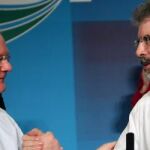 Gerry Adams y Martin McGuinness, "número dos"del Sinn Féin y viceministro principal norirlandés, Martin McGuinness, en una imagen de archivo.