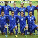 Los jugadores de la selección nacional italiana