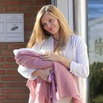 Esther Cañadas, el pasado mes de diciembre, en que dio a luz a su hija.