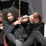 Ari Malikian ayer en el Palau de la Música en plena actuación