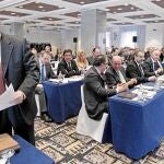 El director general del FROB, Antonio Carrascosa, durante su participación ayer en una jornada en Valencia
