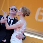 Uma Thurman y Quentin Tarantino, en Cannes.