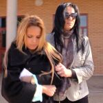 Gloria Camila y Ana María Aldón, tras visitar al torero en la cárcel de Zuera