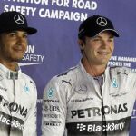 Hamilton y Rosberg.