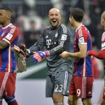 Pepe Reina en su debut en la Bundesliga