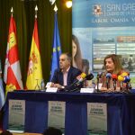 La ministra de Empleo, Fátima Báñez, durante su intervención hoy en La Aguilera (Burgos).