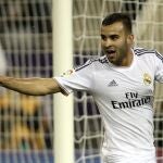 Jesé festeja su gol al Paris St Germain en el amistoso disputado en Doha