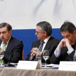 De izda. a dcha. Francisco Marhuenda, Pedro J. Ramírez, Isidoro Inieza, Bieito Rubido e Inés Artajo