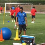 Francisco Rodríguez en su etapa como entrenador del Almería.