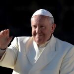 El Papa Francisco tras la audiencia general de los miércoles