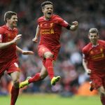 Los jugadores del Liverpool celebran un gol el pasado domingo en la Premier.