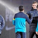 Tito Vilanova ha dirigido varios entrenamientos esta semana y hoy estará con su equipo ante el Espanyol