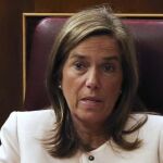 Ana Mato, en su escaño de diputada tras dejar el cargo como Ministra de Sanidad