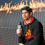 Diego Costa durante un acto publicitario en el que presentó sus nuevas botas