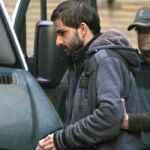 Miguel Carcaño, trasladado por agentes de la Guardia Civil.