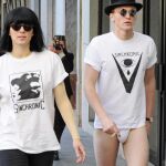 La modelo y cantante Bimba Bosé y el modelo Charlie Centa, por las calles de Madrid.