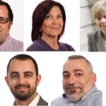 De arriba a abajo y de izquierda a derecha, Angel Quintana, Amélia Berbero, Pía Bosch; Xavier Amores y Quim Bonaventura.