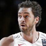 Pau Gasol, en un partido de la Copa del Mundo