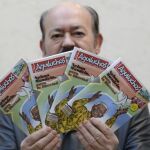 El escritor palentino Germán Díez Barrio, autor del guión y del diseño de "Nelson Mandela: Para la libertad"