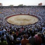 Vista general de la Plaza de Toros de Cañaveralejo, en Cali (Colombia).