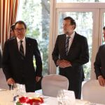 Mariano Rajoy , Manuel Valls y Artur Mas
